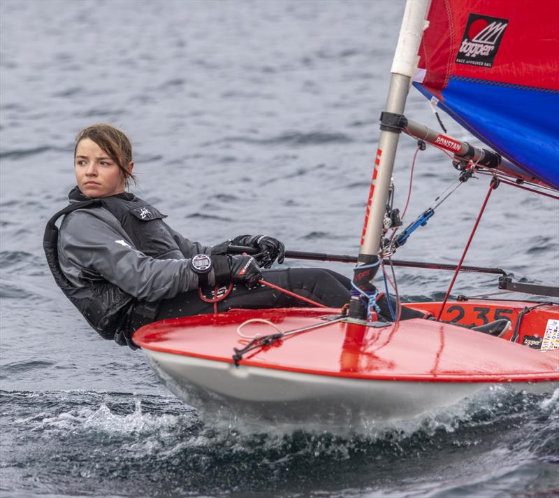 Katherine Gunn, winner of Junior Trophy and 8th overall in the Notts County SC First of the Year Race - photo © David Eberlin