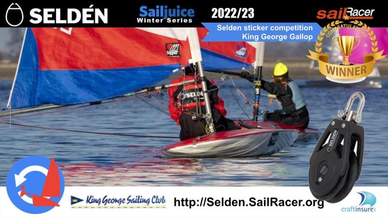 Selden sticker winner Nathan Clark at the King George Gallop photo copyright Tim Olin / www.olinphoto.co.uk taken at King George Sailing Club and featuring the Topper class