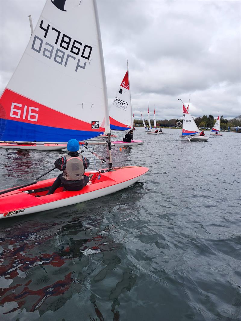 Rooster Southern Area Topper Travellers at Spinnaker photo copyright James Oborne taken at Spinnaker Sailing Club and featuring the Topper class