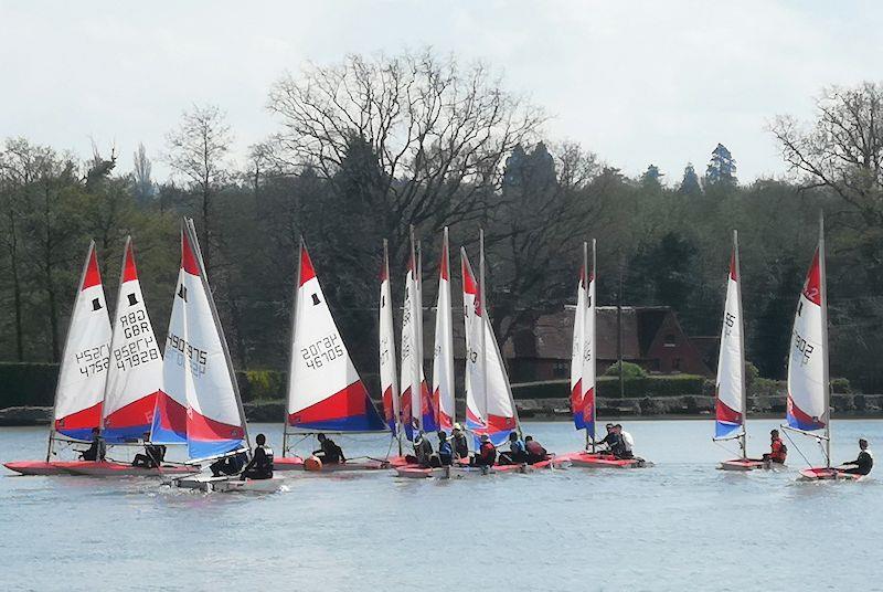 Topper Traveller at Crawley Mariners photo copyright Diana Thompson taken at Crawley Mariners Yacht Club and featuring the Topper class