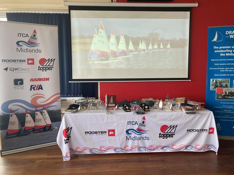 2022-2023 Midlands Traveller Series Prizes  photo copyright Donna Powell taken at Draycote Water Sailing Club and featuring the Topper class