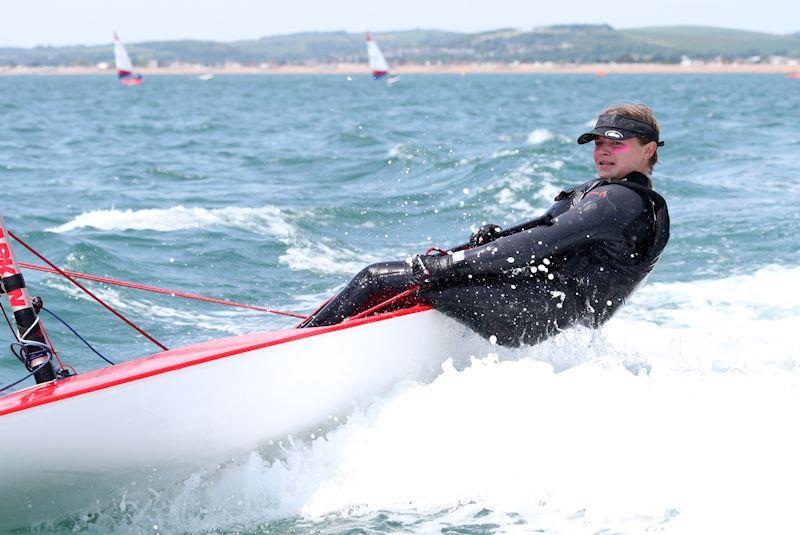 Kat Gunn takes second in the Topper L&SE Regional Championships at Shoreham photo copyright Warwick Baker / www.warwickpics.com taken at Shoreham Sailing Club and featuring the Topper class