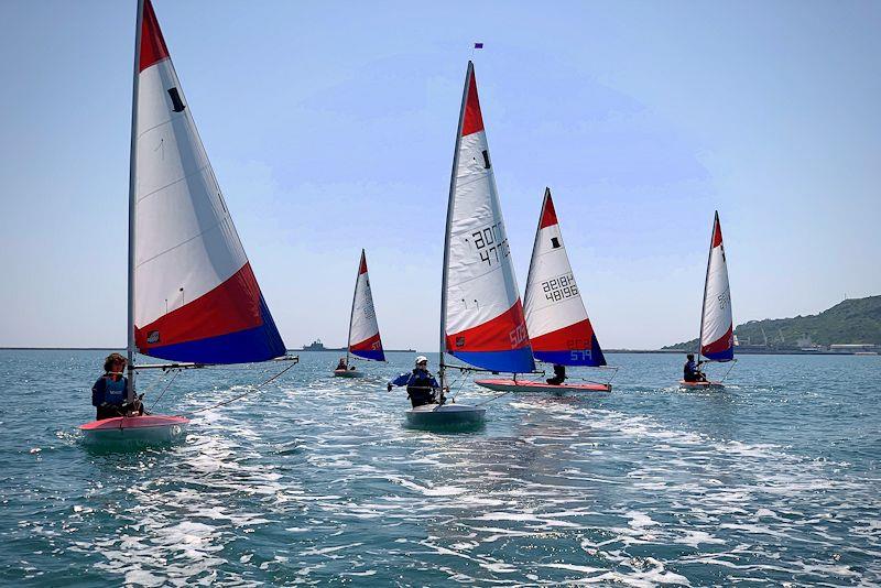 Topper training at Castle Cove photo copyright CCSC taken at Castle Cove Sailing Club and featuring the Topper class