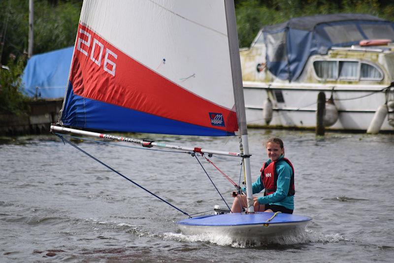 Primrose sailing during Horning Sailing Club Regatta Week 2023 photo copyright Holly Hancock taken at Horning Sailing Club and featuring the Topper class