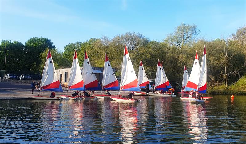 West Wiltshire Youth Sailing Association - Toppers by a club photo copyright RYA taken at Royal Yachting Association and featuring the Topper class
