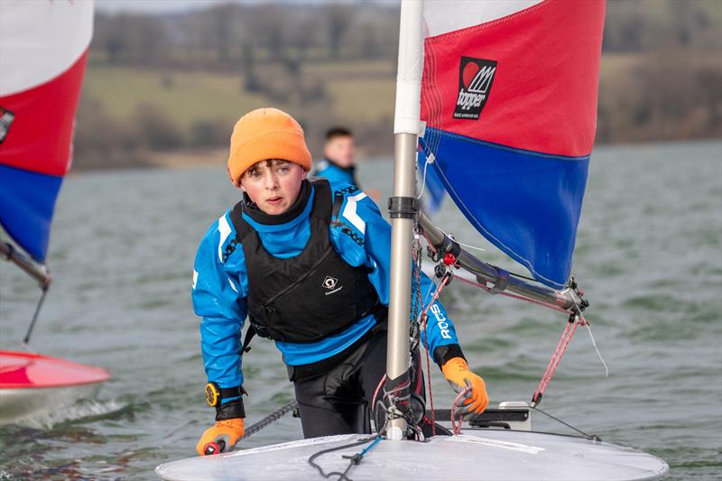 Pure concentration and focus photo copyright James Harle taken at Carsington Sailing Club and featuring the Topper class