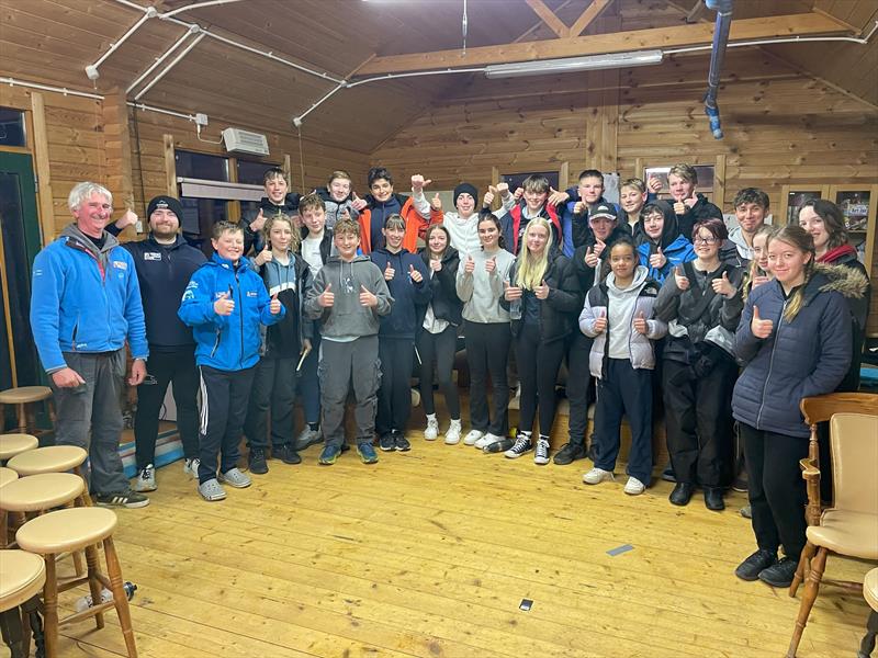 A huge thumbs up from the sailors for an amazing weekend of coaching photo copyright Michael Powell) taken at Carsington Sailing Club and featuring the Topper class