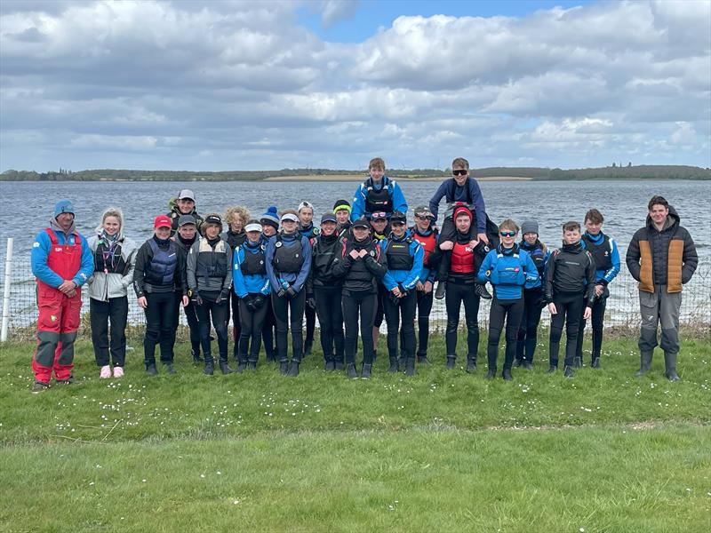 ITCA (GBR) Invitation Coaching at Grafham Water - Cold (but excited) photo copyright Michael Powell taken at Grafham Water Sailing Club and featuring the Topper class