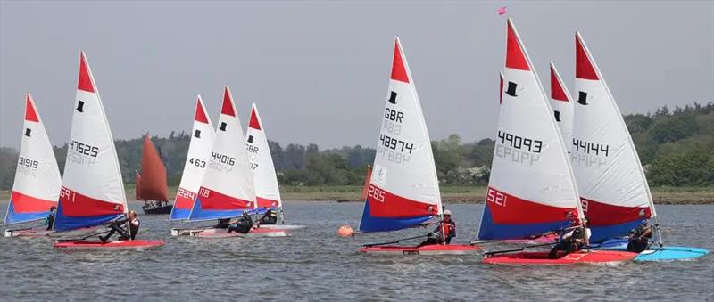 Topper open meeting at Waldringfield photo copyright Alexis Smith taken at Waldringfield Sailing Club and featuring the Topper class