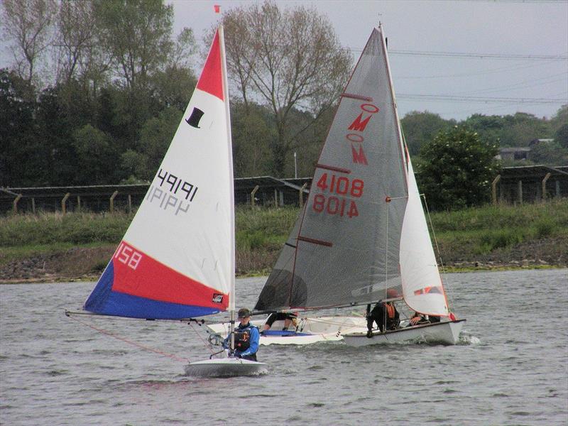 Nayth Twiggs fifth overall and first junior in the Border Counties Midweek Sailing at Shotwick Lake: - photo © John Neild