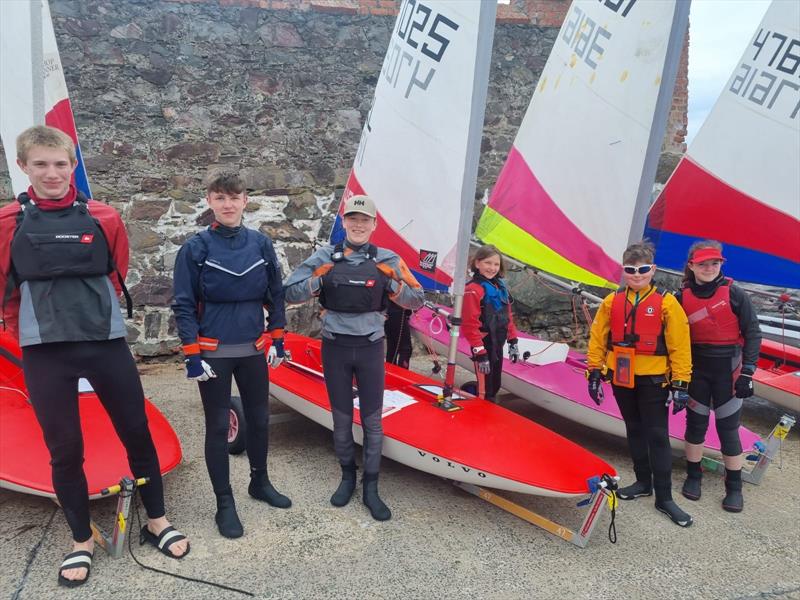 Topper Travellers at Donaghadee photo copyright Heather Hutchinson taken at Donaghadee Sailing Club and featuring the Topper class