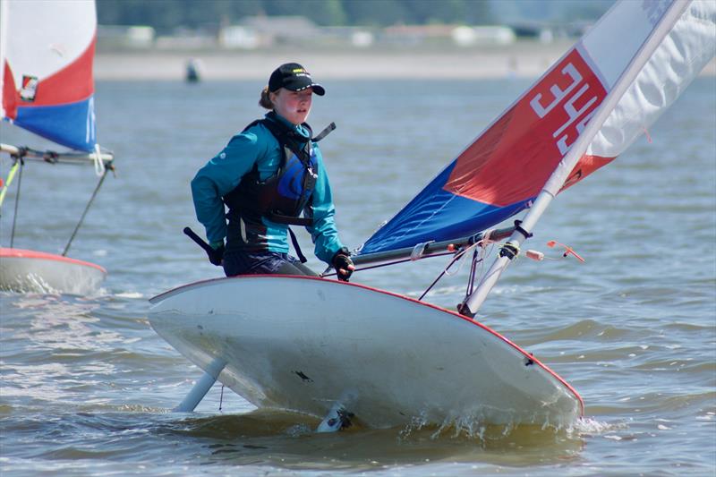 Emily Seaton (SBSC) during the Topper Eastern Area Championships at Snettisham Beach - photo © John Blackman Northwood