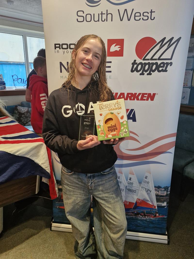 Amelie Ballantyne finishes 3rd in the Topper Southwest Traveller Series at Paignton - photo © Freya Ballantyne