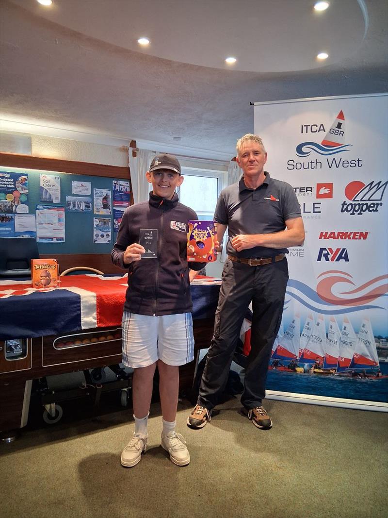 Amelie Ballantyne finishes 3rd in the Topper Southwest Traveller Series at Paignton photo copyright Stuart Browning taken at Paignton Sailing Club and featuring the Topper class
