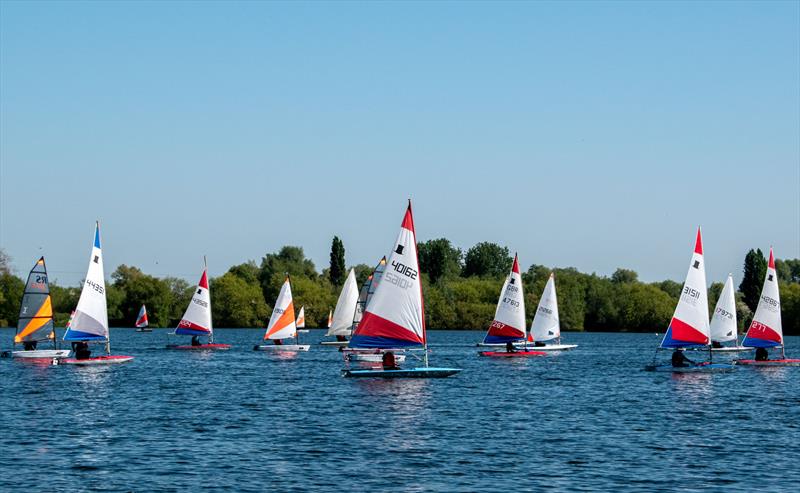 Ahead of race 1 - P&B Northamptonshire Youth Series at Middle Nene photo copyright David Livingstone taken at Middle Nene Sailing Club and featuring the Topper class