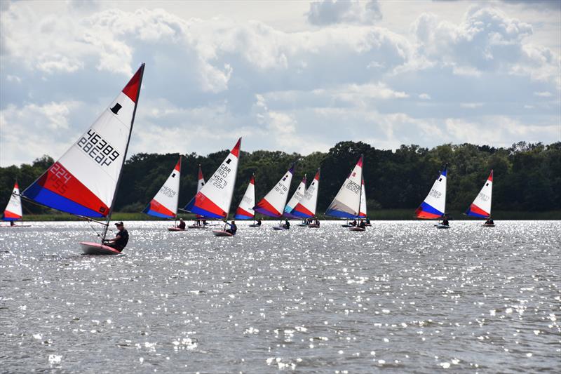 Broadland Youth Regatta at Rollesby Broad photo copyright Trish Barnes taken at Rollesby Broad Sailing Club and featuring the Topper class