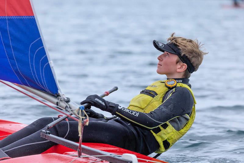 Notts County Junior and Youth open photo copyright David Eberlin taken at Notts County Sailing Club and featuring the Topper class