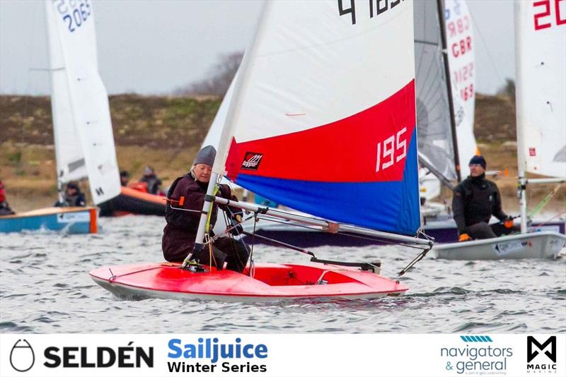 GJW Direct 50th Bloody Mary photo copyright Tim Olin / www.olinphoto.co.uk taken at Queen Mary Sailing Club and featuring the Topper class