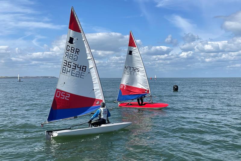 Traveller winner Joe Barton and third place finisher Lena Tokajuk - Topper London and SE event at Whitstable - photo © Steve Gray