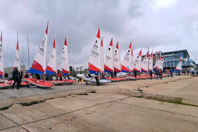 Topper traveller at Parkstone photo copyright Stuart Browning taken at Parkstone Yacht Club and featuring the Topper class