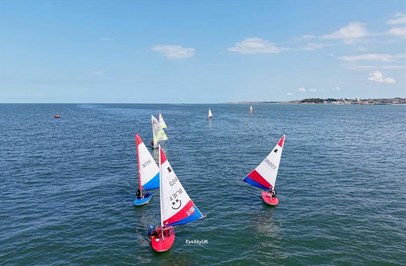 Topper battle downwind - Whitstable Week 2026 - photo © Eye sky