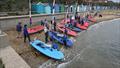 4.2 Fleet preaping to launch during the Rooster ITCA Southern Topper Traveller at Hill Head Sailing Club &copy; Hessel Willemsen