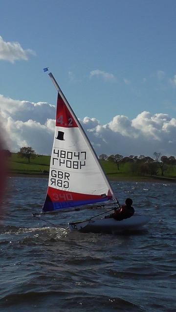 Blithfield Barrel Winter Series 2017-18 Round 1 photo copyright Chris Martin taken at Blithfield Sailing Club and featuring the Topper 4.2 class