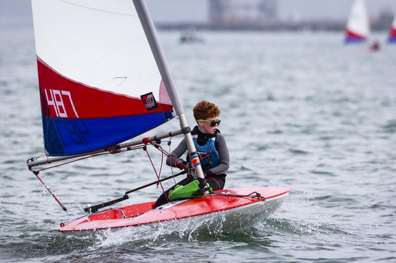 Irish Sailing Youth National Championships day 3 photo copyright David Branigan / Oceansport taken at Royal Cork Yacht Club and featuring the Topper 4.2 class
