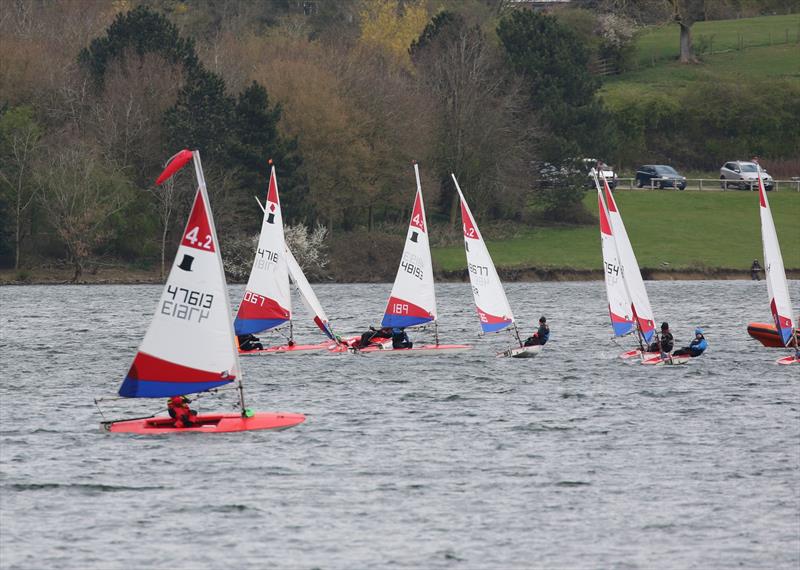 Midlands Topper Travellers Round 1 at Draycote Water photo copyright Malcolm Lewin Photography taken at Draycote Water Sailing Club and featuring the Topper 4.2 class