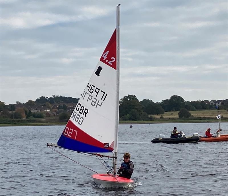 Midlands Topper Traveller Round 3 at Bartley - 4.2 Happy Sailor photo copyright Donna Powell taken at Bartley Sailing Club and featuring the Topper 4.2 class