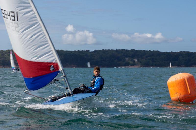 Peter Washington in the 21st Jersey Regatta photo copyright Simon Ropert taken at Royal Channel Islands Yacht Club and featuring the Topper 4.2 class