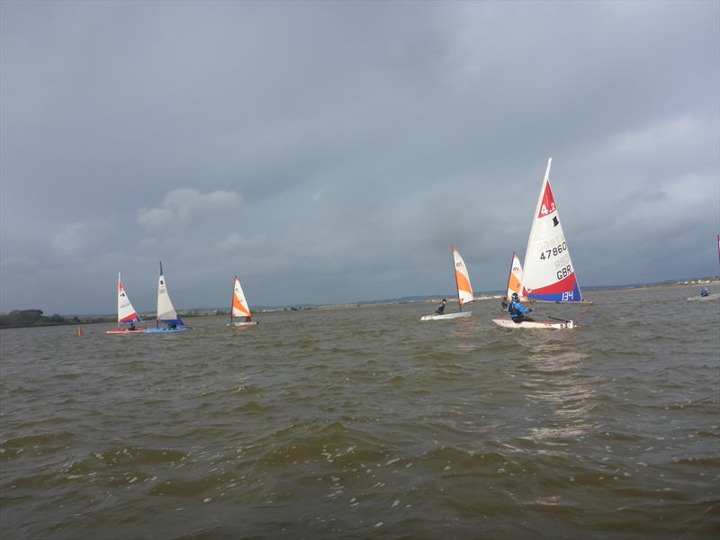 Junior Winter Race Training at Starcross photo copyright Duncan West taken at Starcross Yacht Club and featuring the Topper 4.2 class
