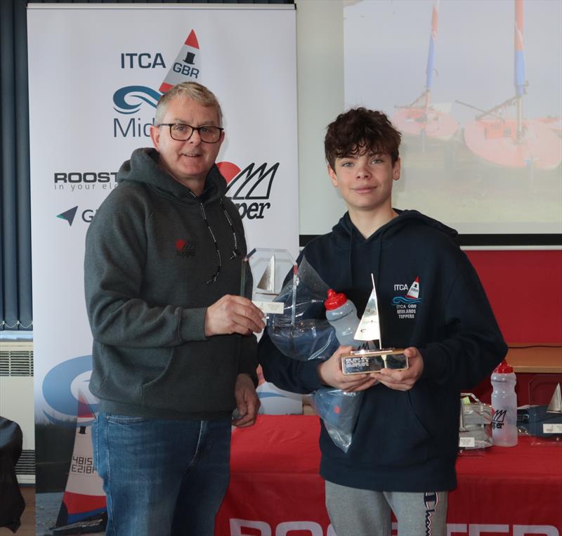 William Mawby-Groom (023) 1st 4.2 in the 2021-2022 Midlands Traveller Series photo copyright Gavin Fleming taken at Draycote Water Sailing Club and featuring the Topper 4.2 class