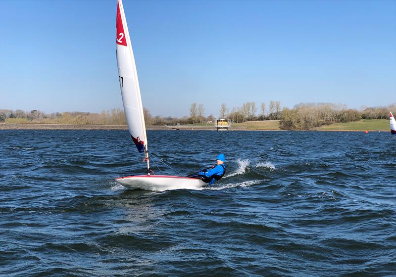 William (023) leading the 4.2 Event and winning the Series photo copyright Matt Rowley taken at Draycote Water Sailing Club and featuring the Topper 4.2 class