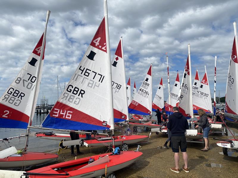 ITCA GBR Rooster Southern Summer Travellers at Hamble River photo copyright Mike Foster taken at Hamble River Sailing Club and featuring the Topper 4.2 class