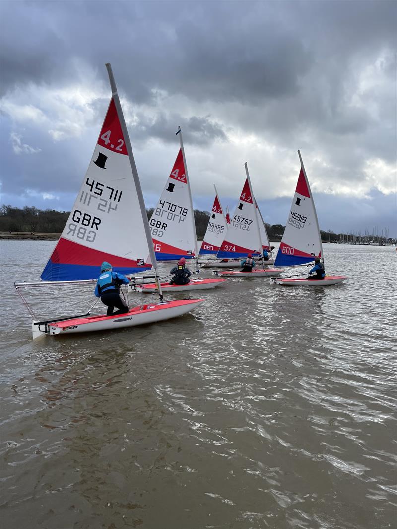 2023 Hamble Icebreaker Regatta photo copyright Jane Saunders & James Noel taken at Royal Southern Yacht Club and featuring the Topper 4.2 class