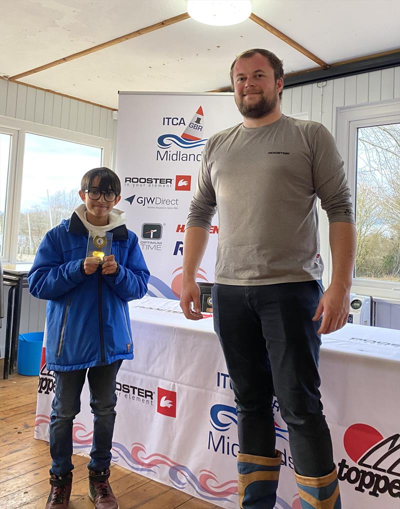 ITCA Midlands Topper Traveller Series 2022-23 Round 6 at Banbury - 4.2 fleet winner Hari Clark photo copyright Jessica Powell taken at Banbury Sailing Club and featuring the Topper 4.2 class