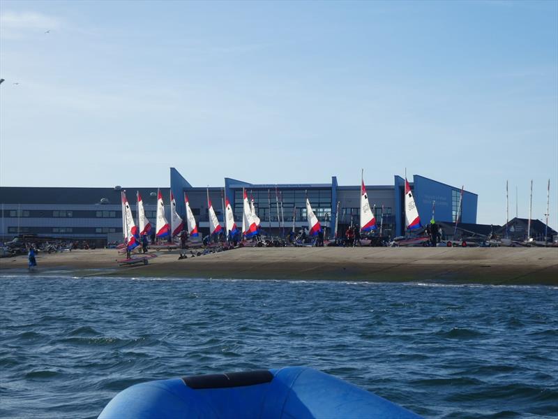 Topper 4.2 Training Team at the WPNSA photo copyright Richard Harris taken at Weymouth & Portland Sailing Academy and featuring the Topper 4.2 class