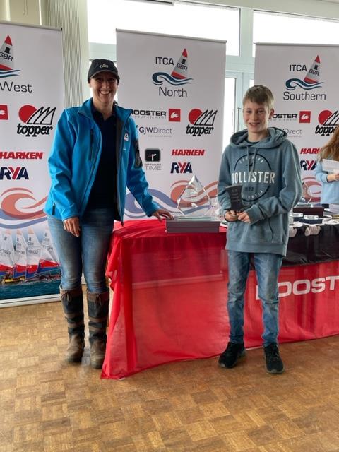 Sam Mason wins the 4.2 fleet in the GJW Direct Topper Inlands at Grafham Water photo copyright ITCA GBR Class Association taken at Grafham Water Sailing Club and featuring the Topper 4.2 class