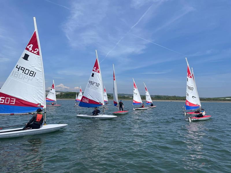 Rooster Southern Topper Traveller Series Event 2 at Portchester Sailing Club photo copyright Jo Miller taken at Portchester Sailing Club and featuring the Topper 4.2 class