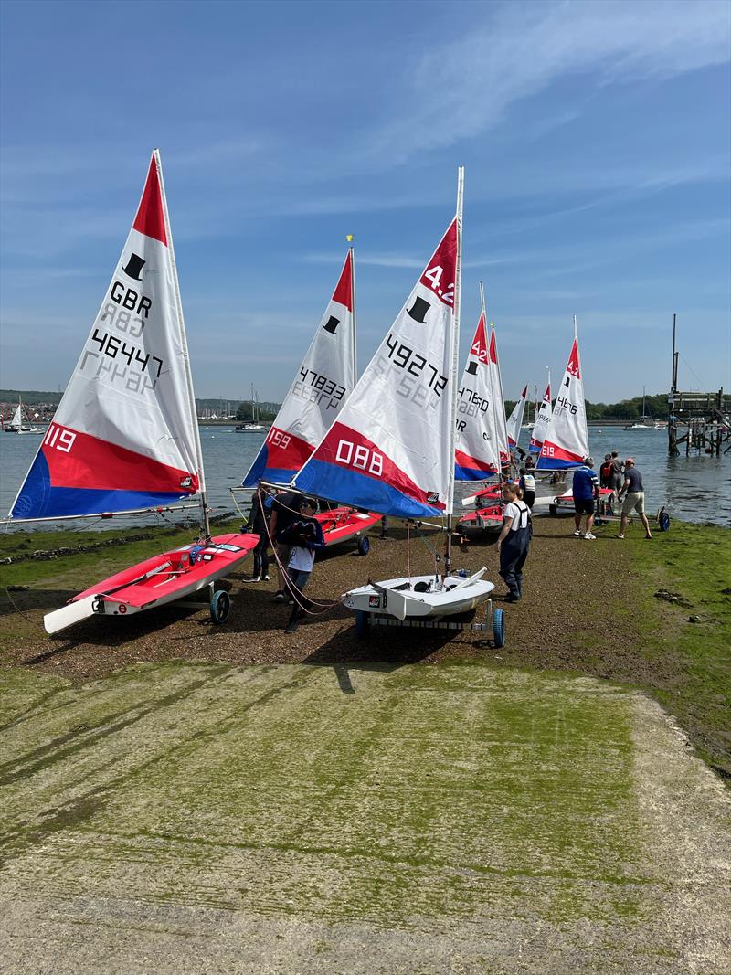 Rooster Southern Topper Traveller Series Event 2 at Portchester Sailing Club photo copyright Roger Cerrato taken at Portchester Sailing Club and featuring the Topper 4.2 class