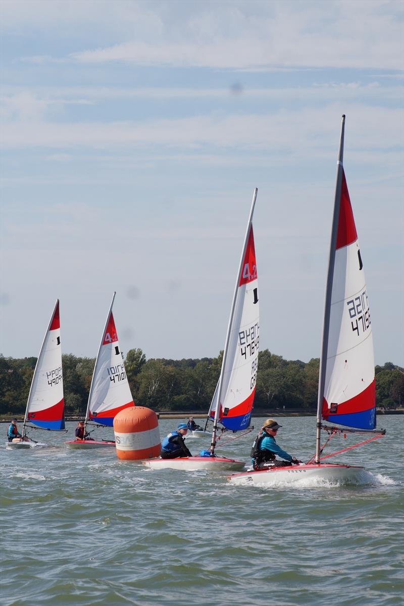 London and South East Region Topper Training weekend at Medway Yacht Cub photo copyright Richard Janulewicz / www.sharkbait.org.uk taken at  and featuring the Topper 4.2 class