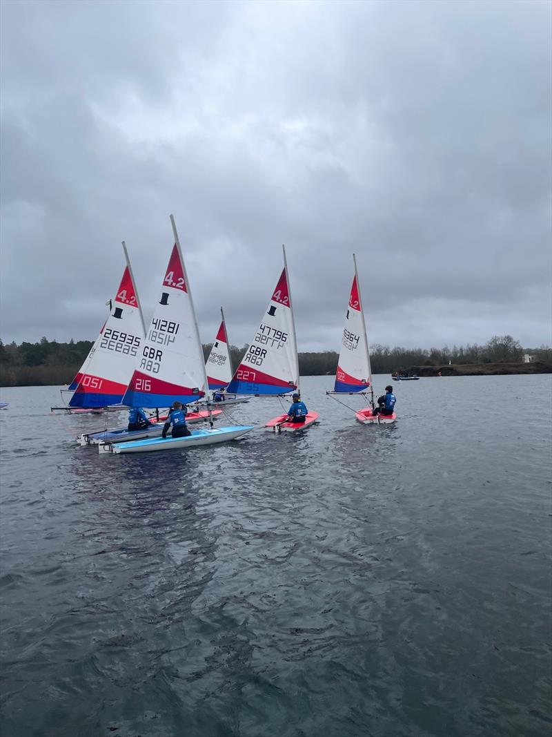 Rooster ITCA Southern Area Travellers at Spinnaker Sailing Club photo copyright Sally Wilson taken at Spinnaker Sailing Club and featuring the Topper 4.2 class