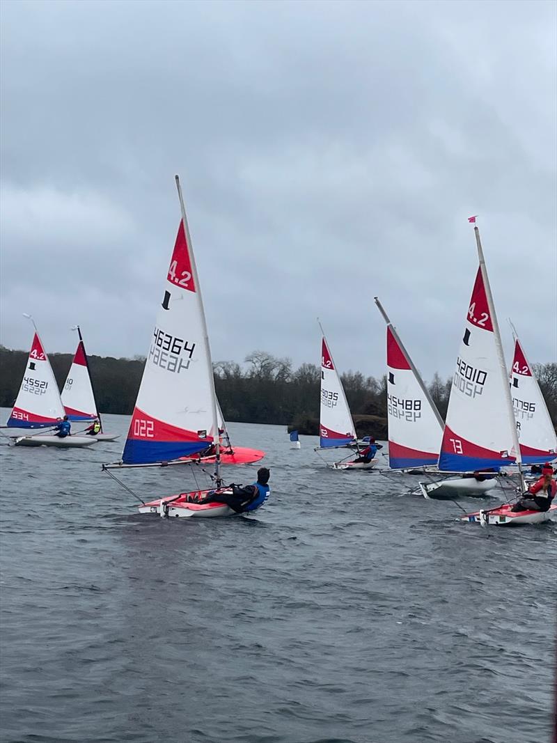 Rooster ITCA Southern Area Travellers at Spinnaker Sailing Club photo copyright Sally Wilson taken at Spinnaker Sailing Club and featuring the Topper 4.2 class