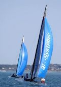 Roland Gaebler & Gunnar Struckmann on day four of the Tornado Asia Pacific Championship at Sail Melbourne © Jeff Crow / Sport the Library