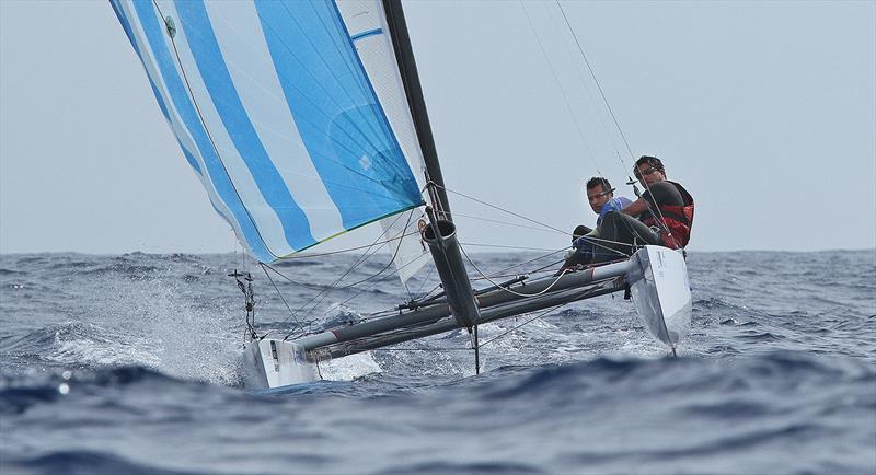 2013 Tornado World Championships day 4 photo copyright Martina Barnetova taken at Club Nautico Santa Eularia and featuring the Tornado class