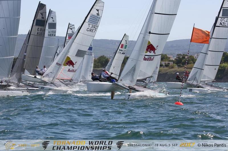 Tornado Worlds at Thessaloniki, Greece day 4 photo copyright Nikos Pantis taken at Nautical Club of Thessaloniki and featuring the Tornado class