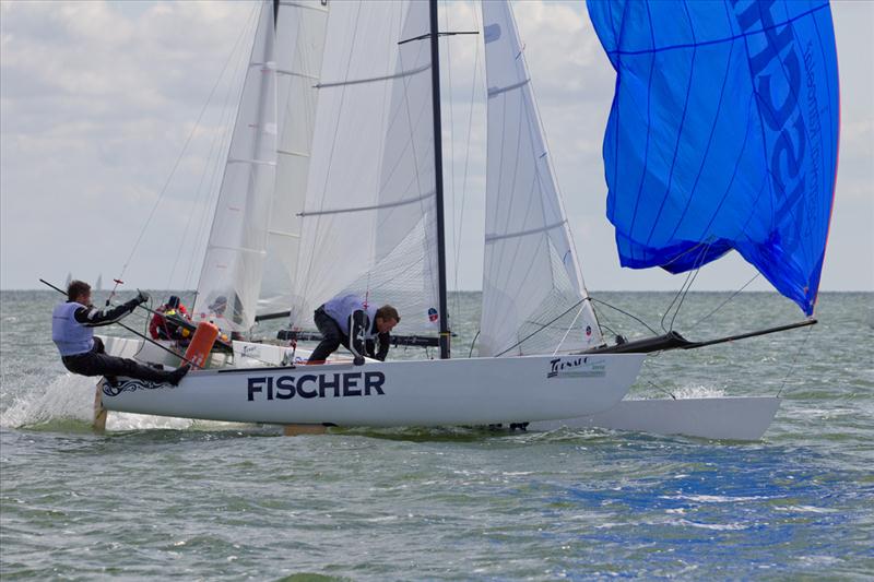 Tornado Europeans in Warder, Holland photo copyright Martina Barnetova taken at Watersportvereniging Warder and featuring the Tornado class