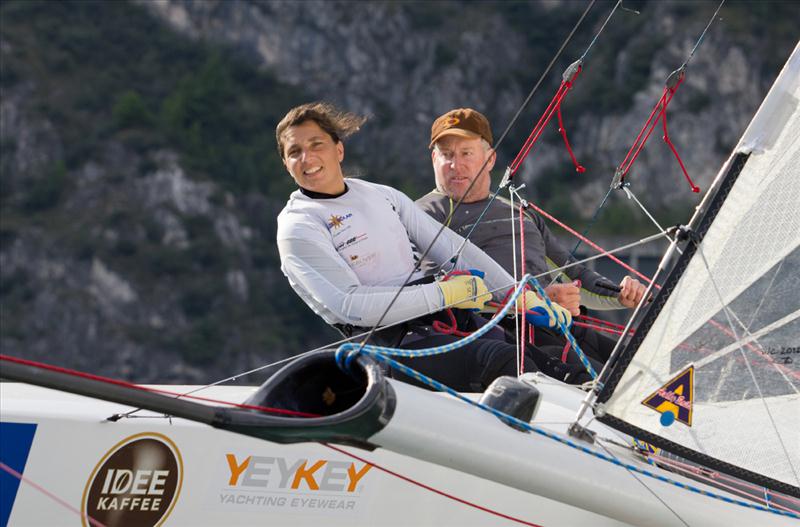 Roland & Nahid Gaebler during the Tornado World Championships at Lake Garda photo copyright Martina Barnetova / www.tornado-class.org taken at Circolo Vela Torbole and featuring the Tornado class