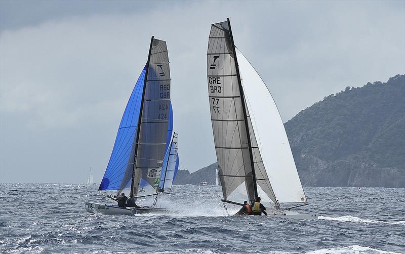 2013 Tornado World Championships day 3 photo copyright Martina Barnetova taken at Club Nautico Santa Eularia and featuring the Tornado class